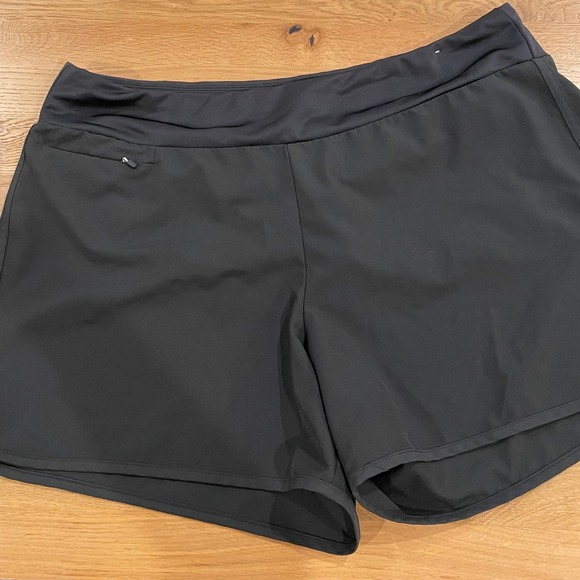 Hang Ten XXL Womens Running Shorts Black UV Protection UPF 50+ Athletic - Picture 1 of 4